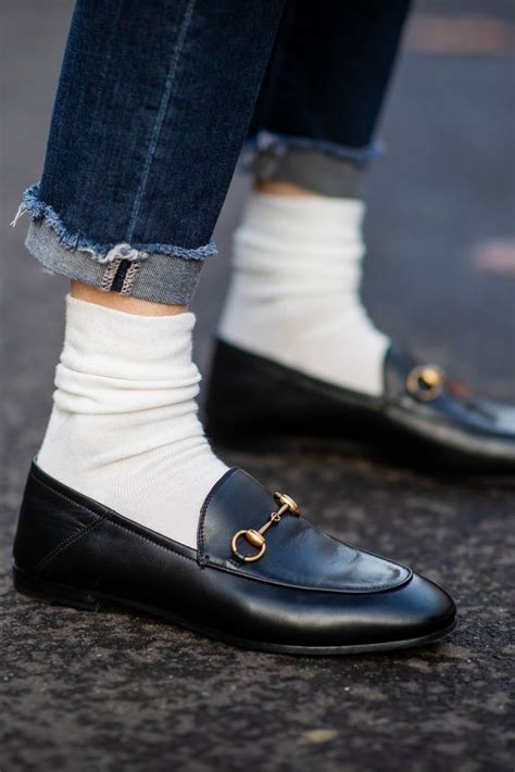 gucci loafers socks